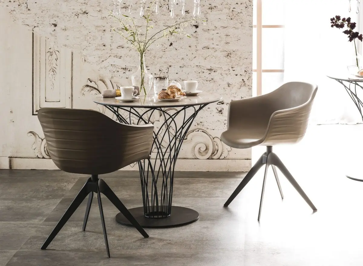 Cattelan Italia Indy Swivel Dining Armchair